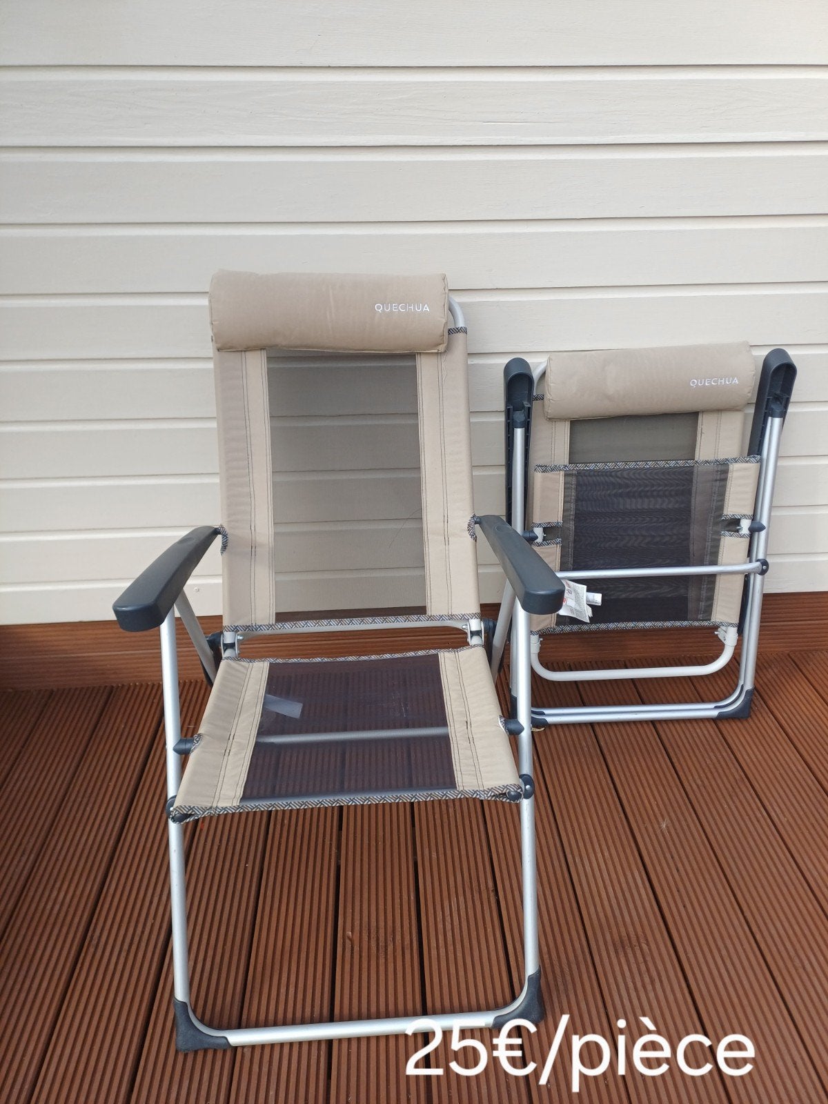 chaise de camping Quechua, Caravanes & Camping, Enlèvement, Comme neuf, Chaise de camping