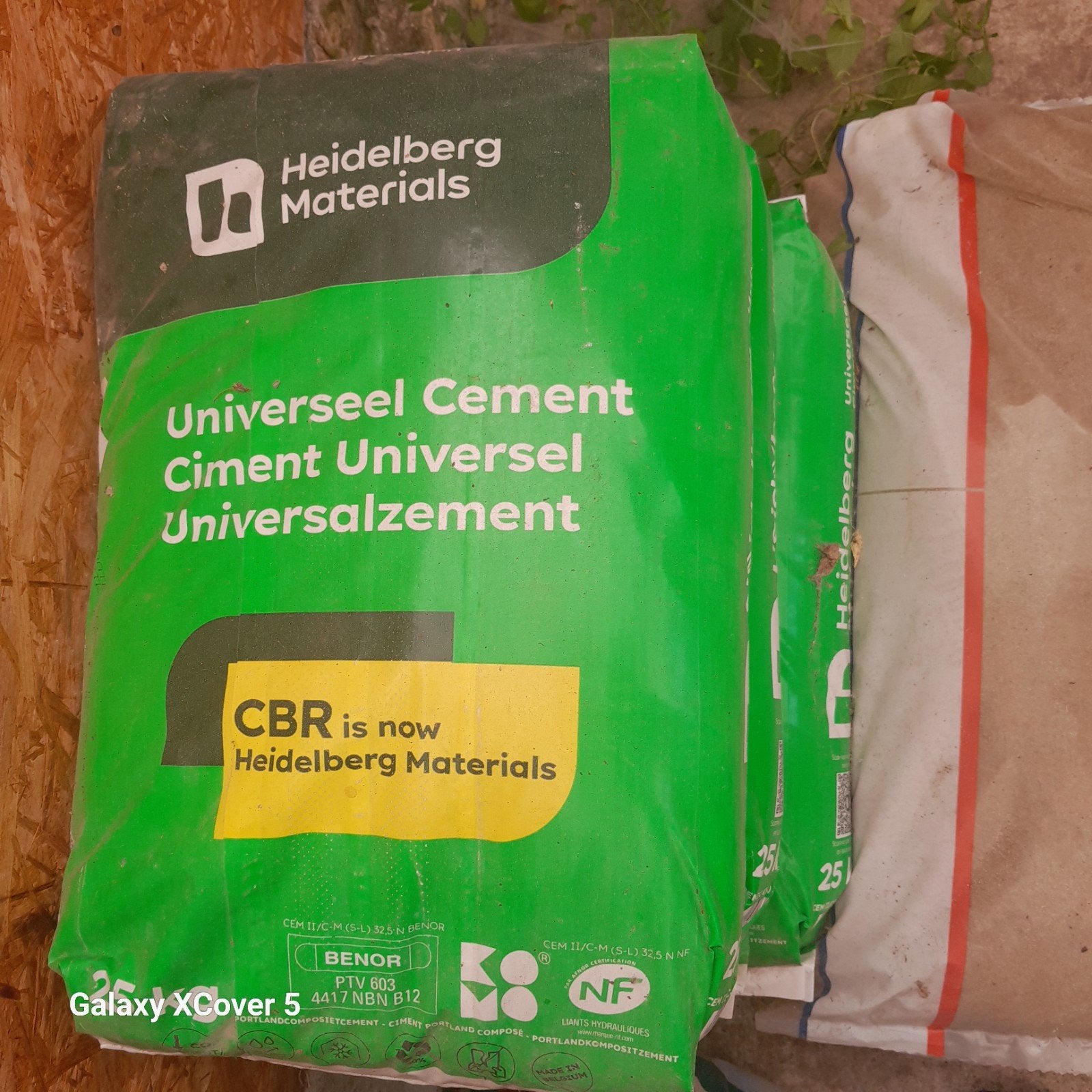 Cement., Ophalen
