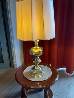 koperen lampadaire, Ophalen, Zo goed als nieuw, Natuurlijk materiaal