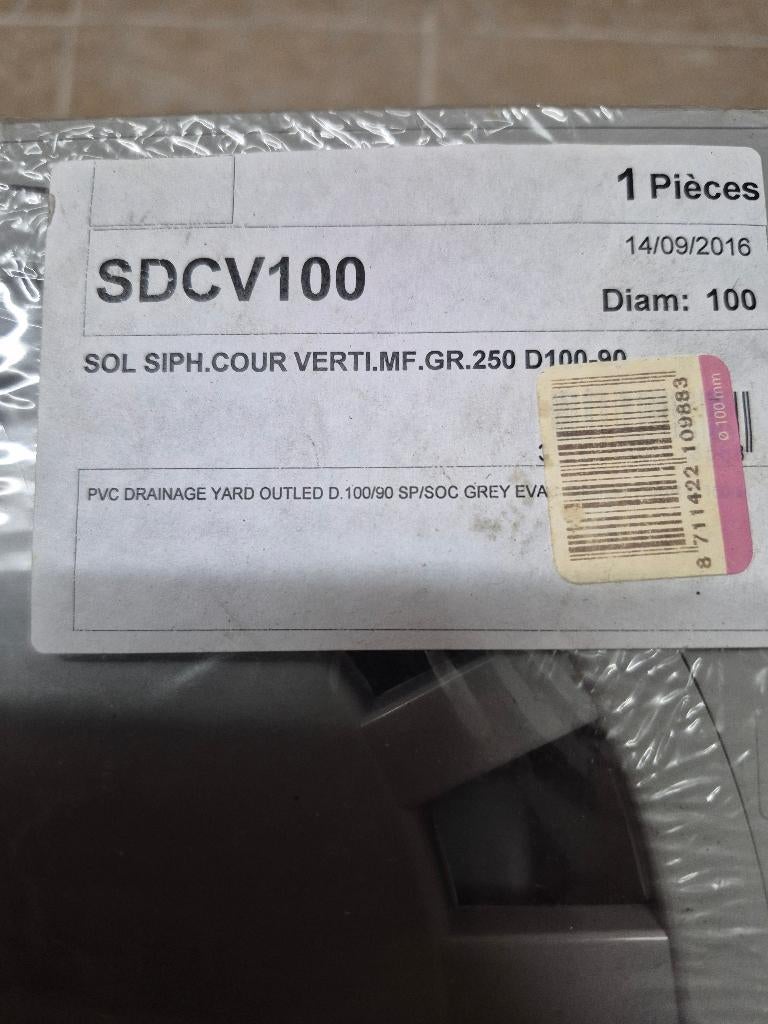 Sifon voor buiten, Ophalen, Nieuw, PVC, Afvoer