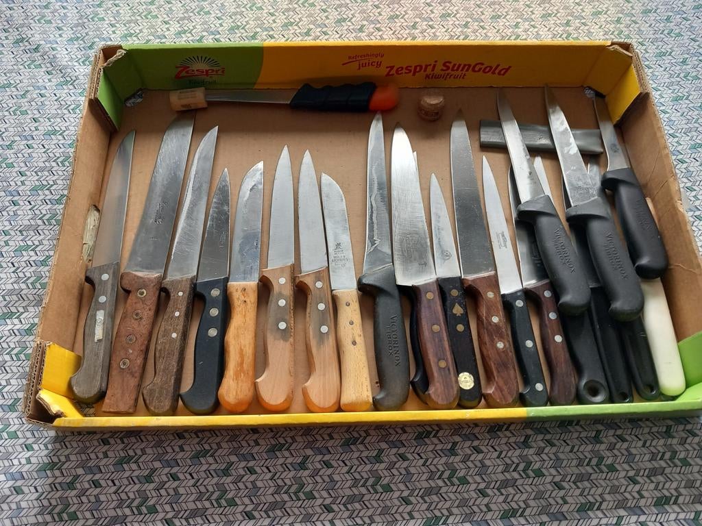 Keuken en slager messen, Ophalen, Overige materialen, Gebruikt, Vaatwasserbestendig