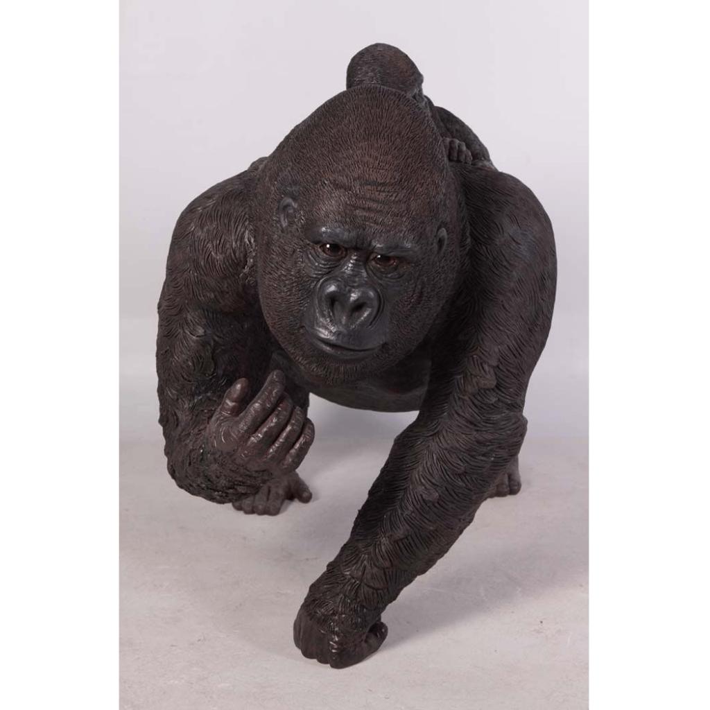 Statue de singe 98 cm - Singe-gorille avec son petit, Collections, Collections Animaux, Enlèvement, Neuf