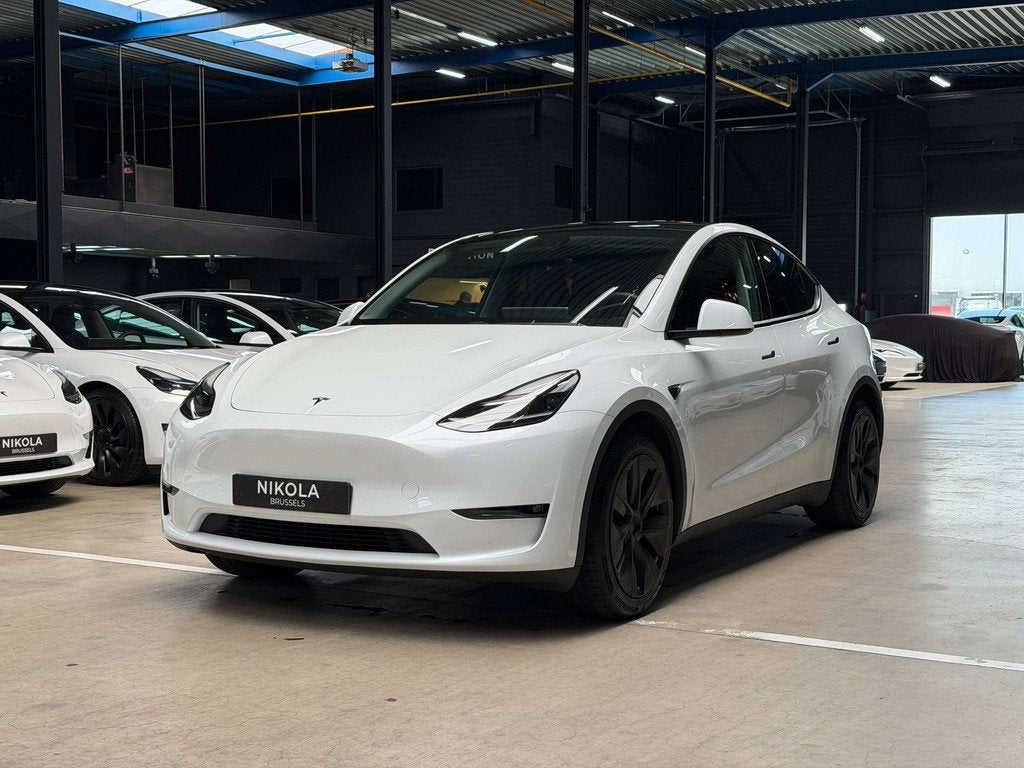 Tesla Model Y LONG RANGE - ALL WHEEL DRIVE - AUTOPILOT - HAR, Zwart, Wit, 5 zetels, SUV of Terreinwagen