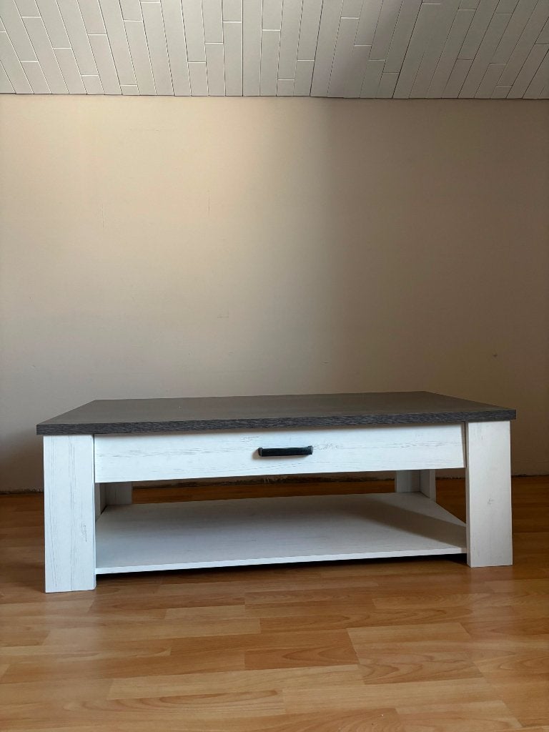 Salontafel met lade, Ophalen, 100 tot 150 cm, 50 tot 100 cm, Zo goed als nieuw