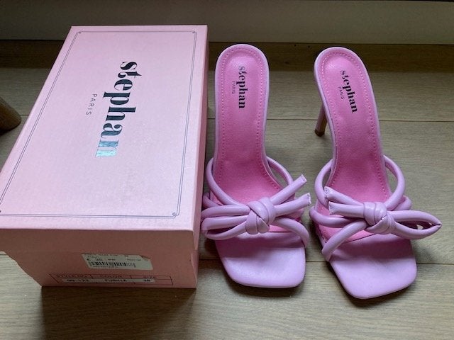 Stephan Paris Zinnia Mules Pink maat 38, Pumps, Zo goed als nieuw, Roze, Stephan Paris