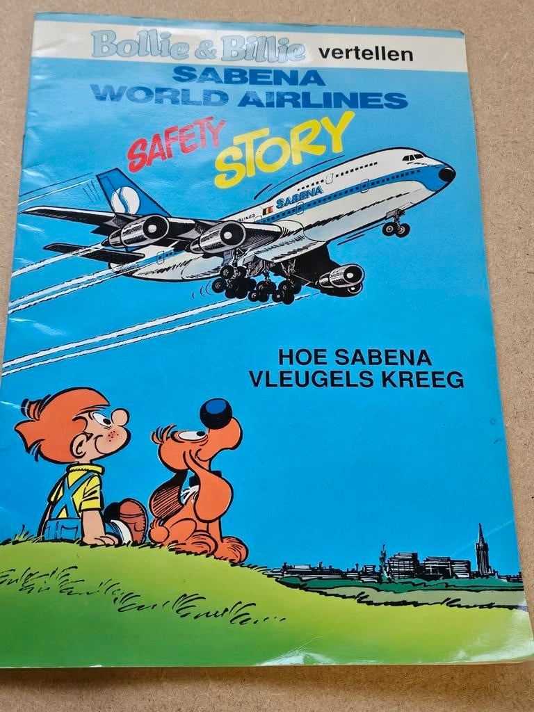 Bollie & Billie vertellen Sabena World Airlines Safety Story, Boeken, Stripverhalen, Ophalen of Verzenden