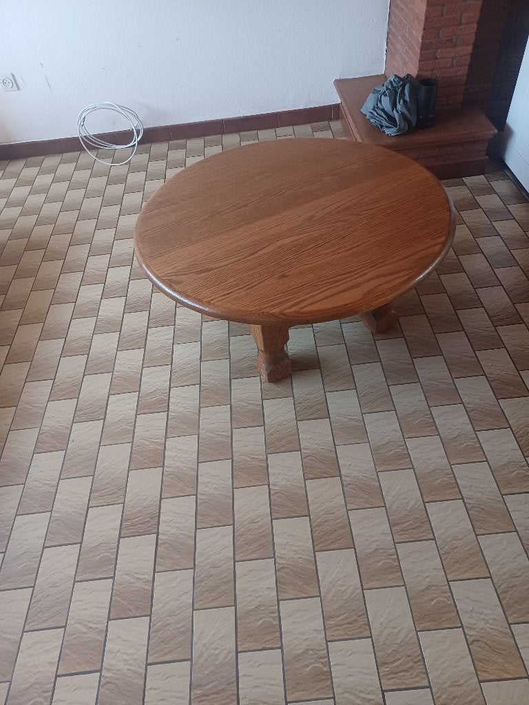 salontafels in eik, Huis en Inrichting, Tafels | Salontafels, Ophalen, 50 – 75, Gebruikt, Klassiek