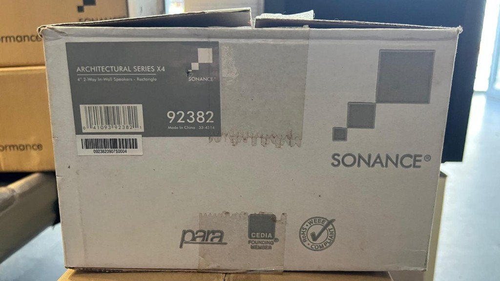 Sonance Architectural Series X4 inbouwspeakers, Audio, Tv en Foto, Luidsprekerboxen, Speakerset, Nieuw, 60 tot 120 watt, Ophalen