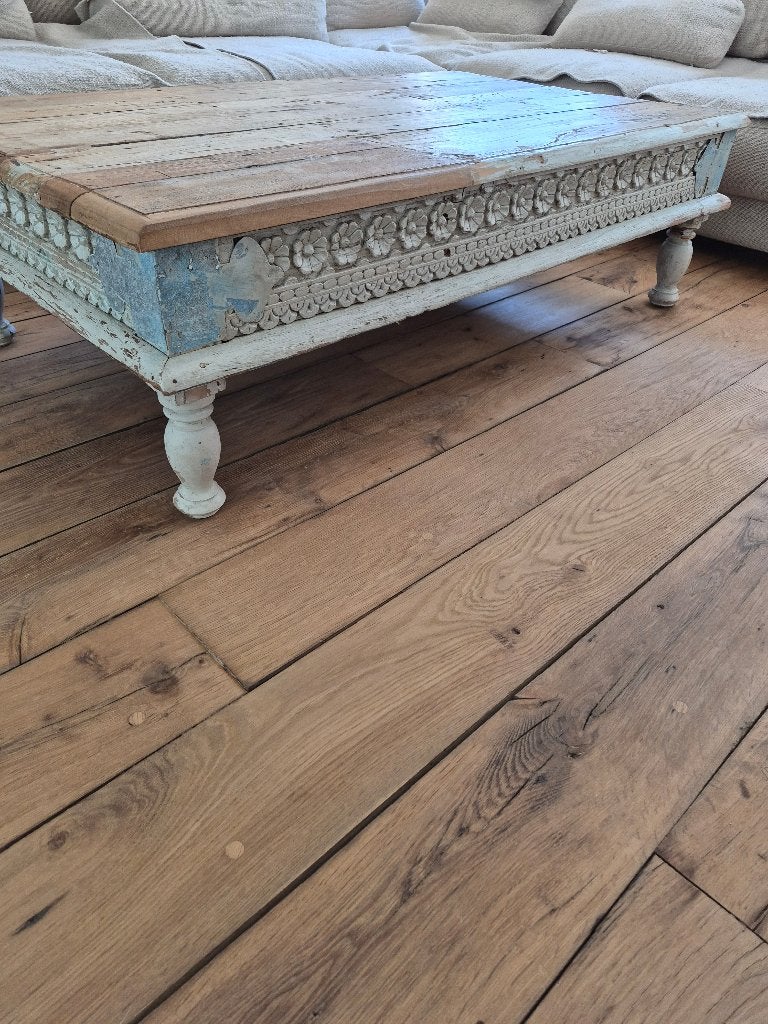 Salontafel balinees - Indonesisch, Huis en Inrichting, Tafels | Salontafels, Ophalen, Zo goed als nieuw, Overige houtsoorten, Rechthoekig