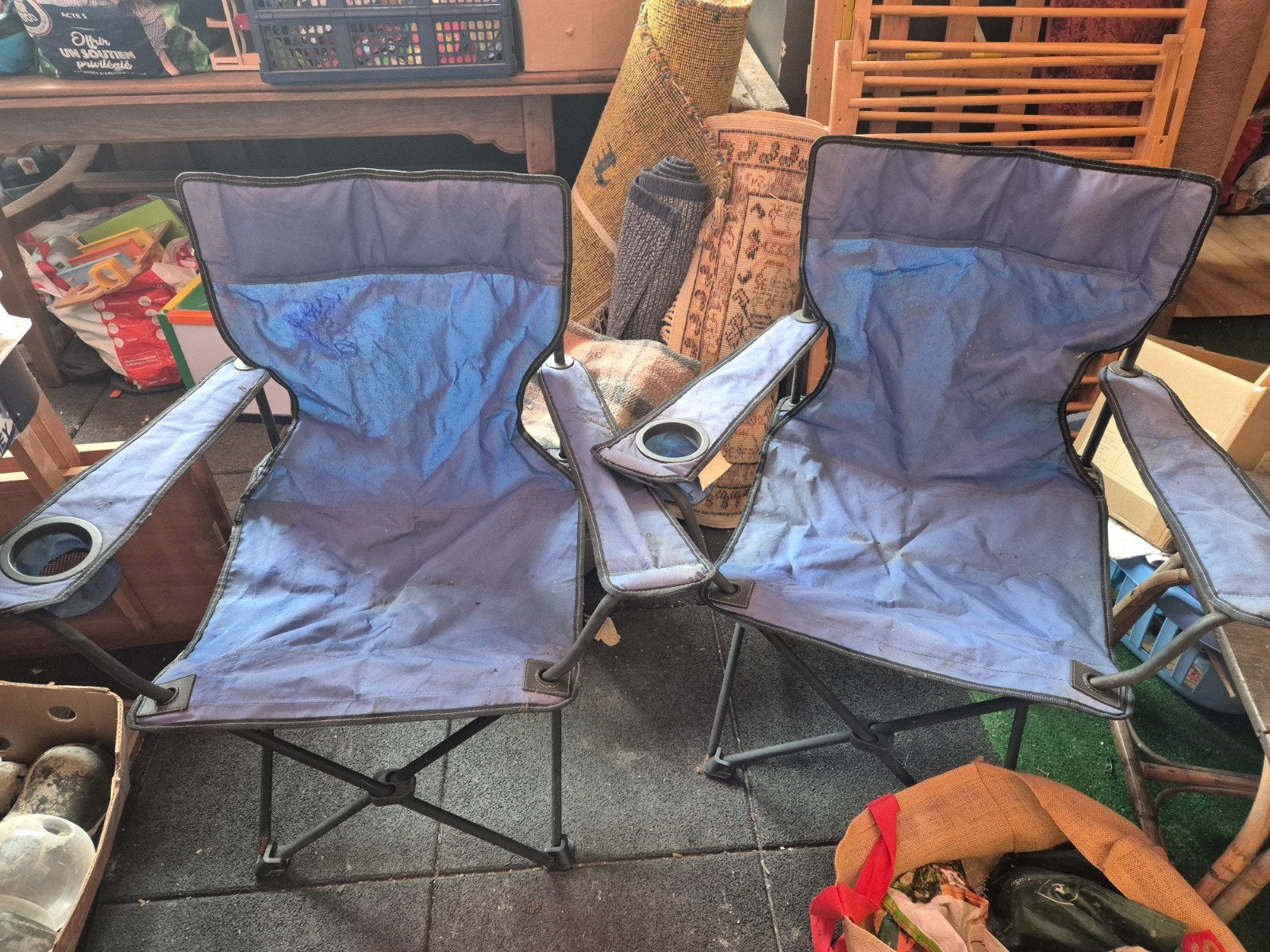 chaises de camping pliantes, Enlèvement
