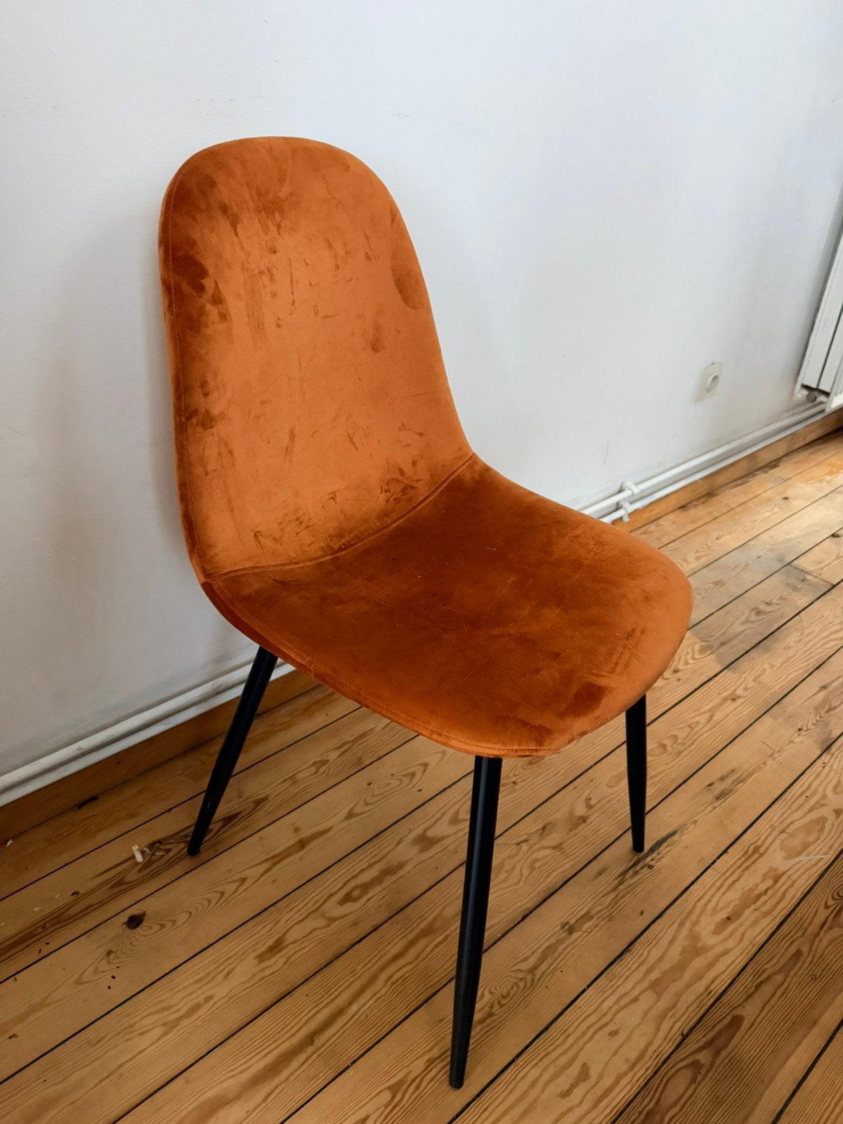 Lot de 4 chaises, Enlèvement, Comme neuf, Noir, Métal