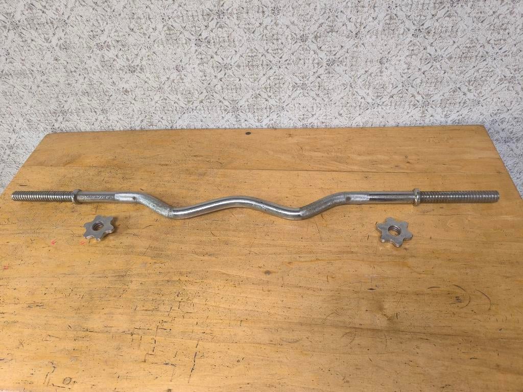 1 x gebogen halterstang 2,8cm., Sport en Fitness, Ophalen, Gebruikt, Benen, Halterstangen