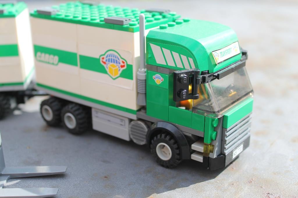 Lego 7733 Truck & Forklift, Lego, City, Gebruikt, Inclusief minifiguren