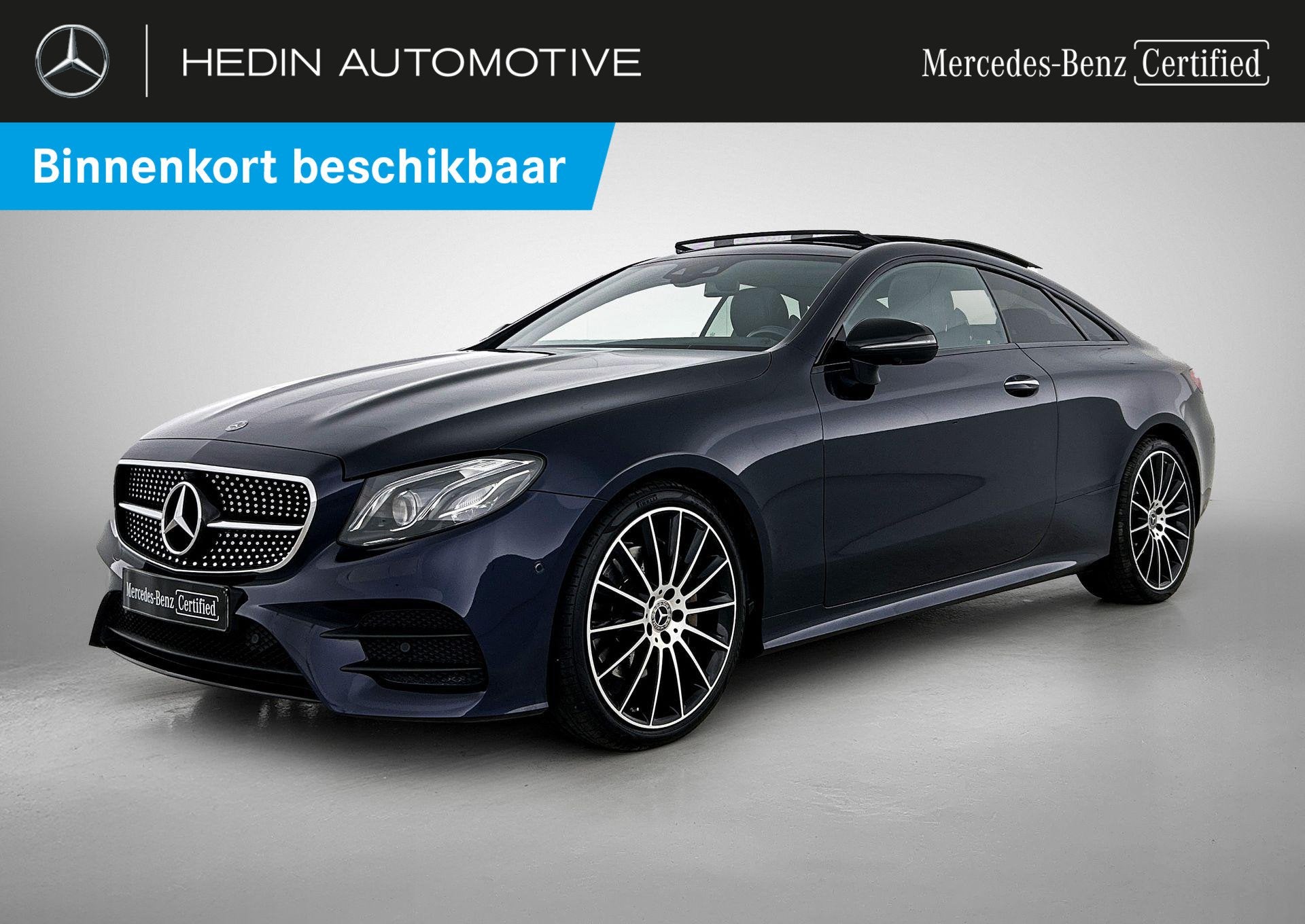Mercedes-Benz E-Klasse 200 Coupé AMG Line | Panoramisch Dak, 1800 kg, https://public.car-pass.be/vhr/584abfbb-47f4-4962-b320-3b92d24337c2