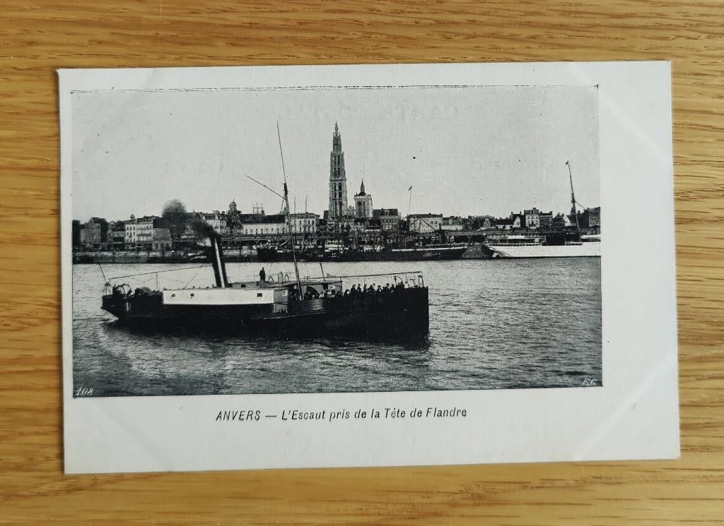 Anvers L'Escaut pris de la Tête de Flandre, Envoi, Non affranchie, Anvers