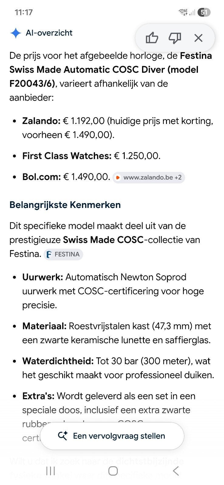 Erg mooie herenhorloge speciale editie nog maar 6maanden oud, Handtassen en Accessoires, Horloges | Heren, Staal, Staal, Polshorloge