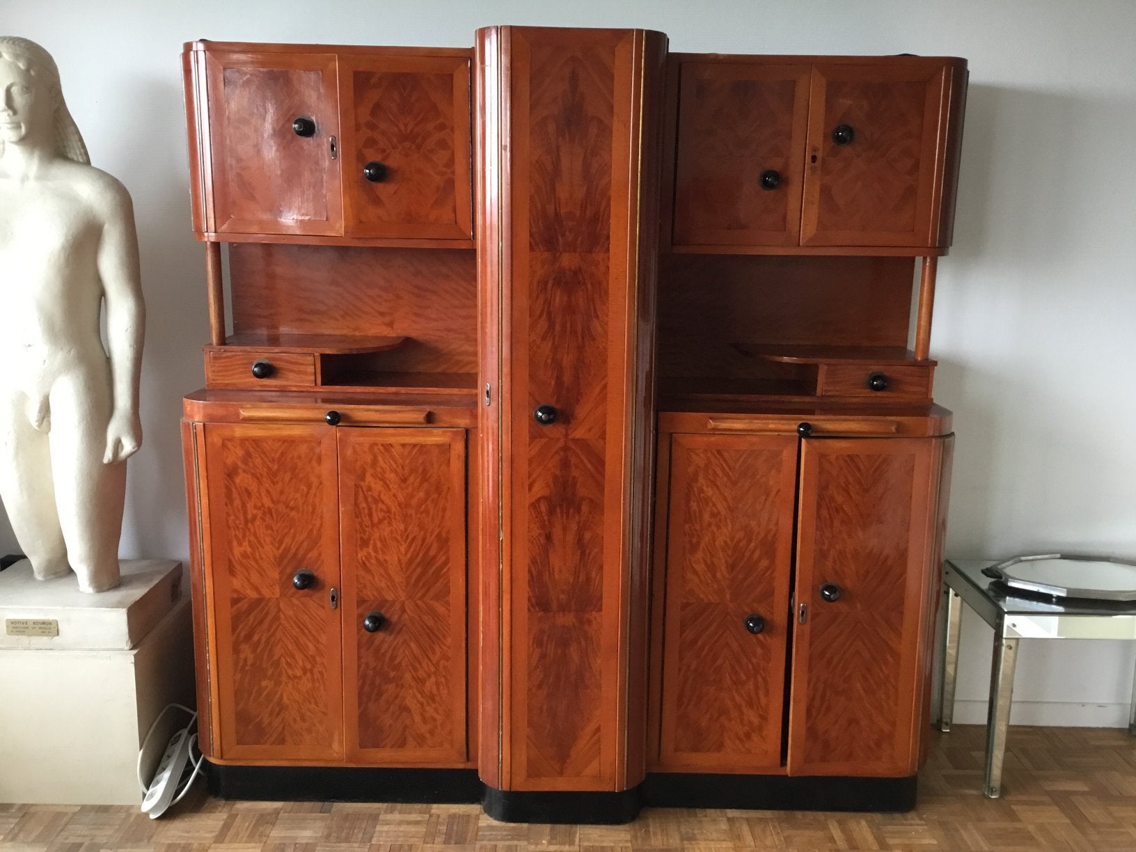 Buffet Art Déco en bois, Maison & Meubles, 150 à 200 cm, Utilisé, Art Deco, Avec tiroir(s)