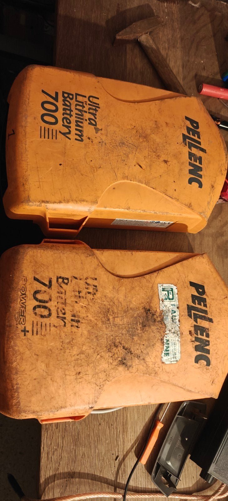 pellenc dorsales défectueuses 700 lithium, Utilisé