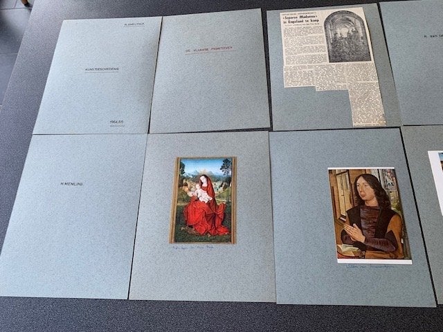 Oude collectie prenten Kunstgeschiedenis (1964), Verzamelen, Ophalen of Verzenden, Gebruikt
