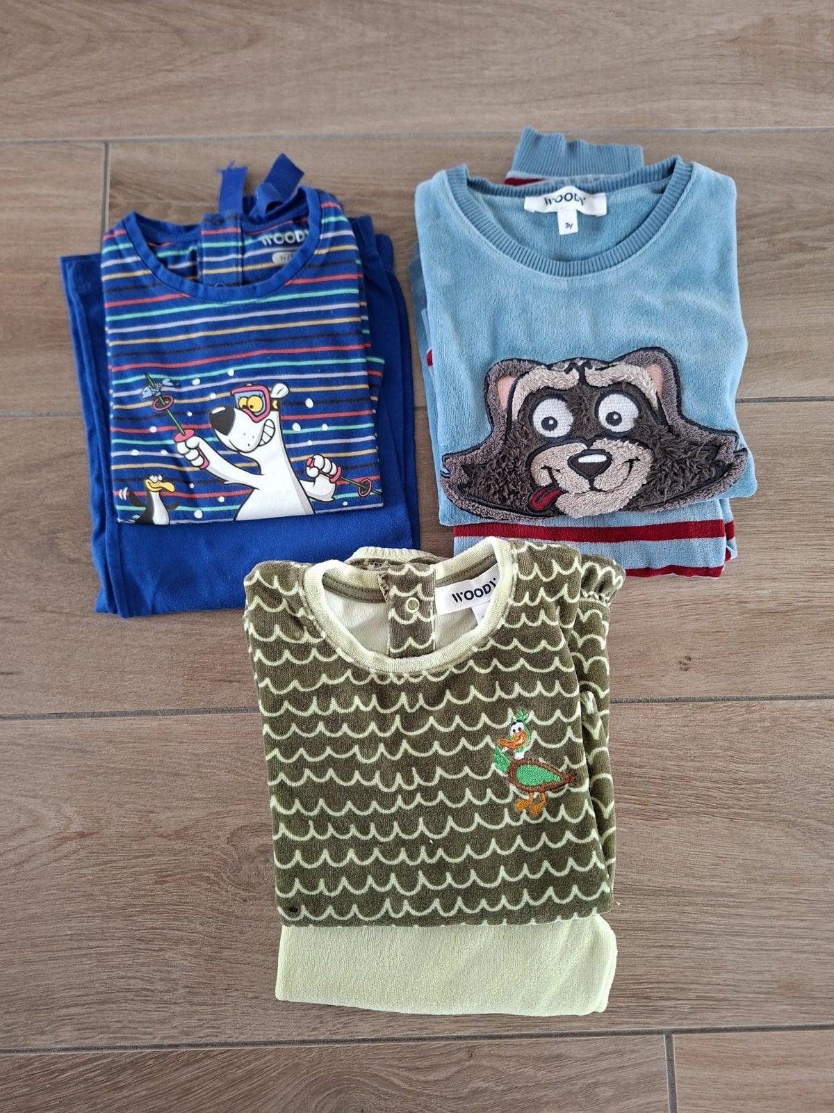 3 pyjamas Woody taille 98 ou 3 ans en très bon état, Enfants & Bébés, Enlèvement ou Envoi, Comme neuf