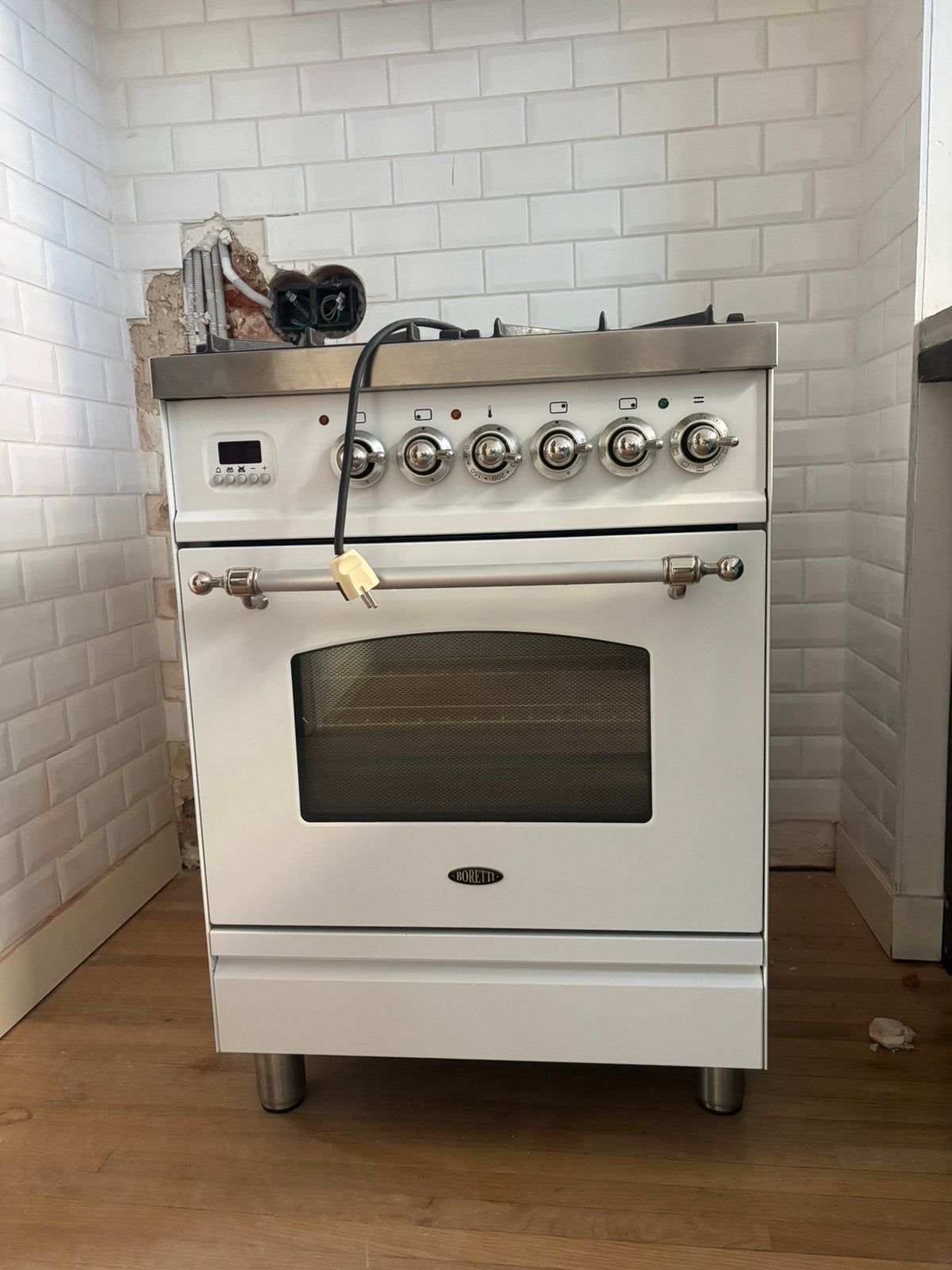 Boretti fornuis, Elektronische apparatuur, Fornuizen, Ophalen, Gebruikt, 60 cm of meer, Grill
