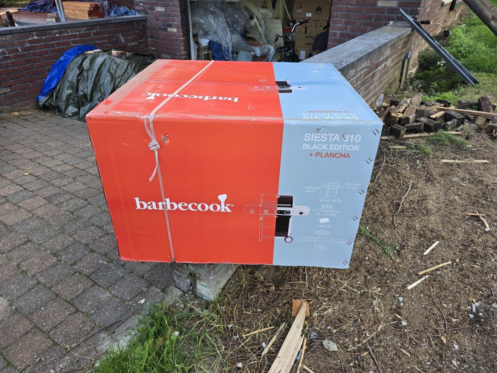 Barbecook siesta 310 zwart + spit, Tuin en Terras, Ophalen, Nieuw, Barbecook