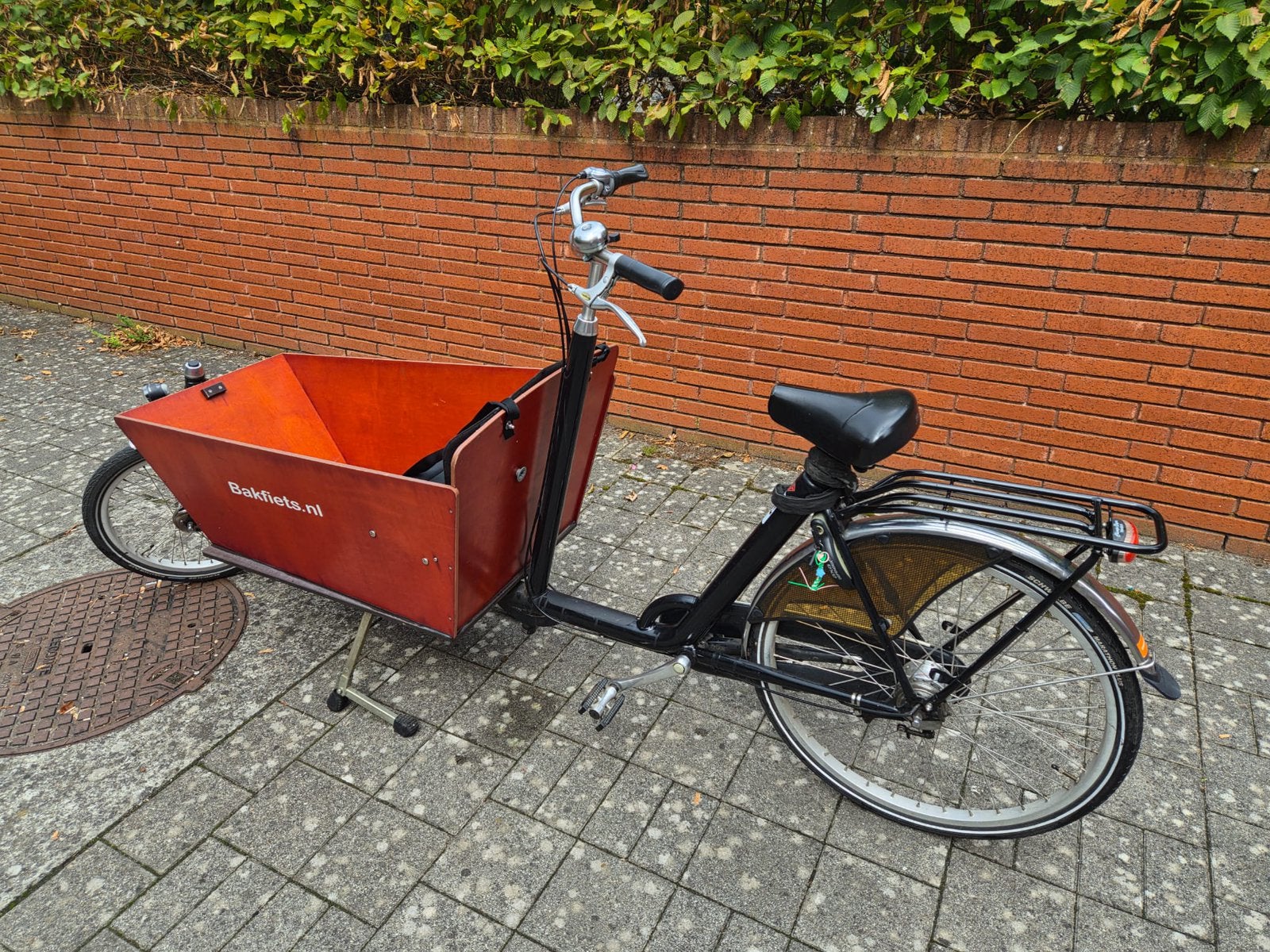 Vélo cargo long vélo cargo non électrique en bon état, Vélos & Vélomoteurs, Enlèvement, Utilisé