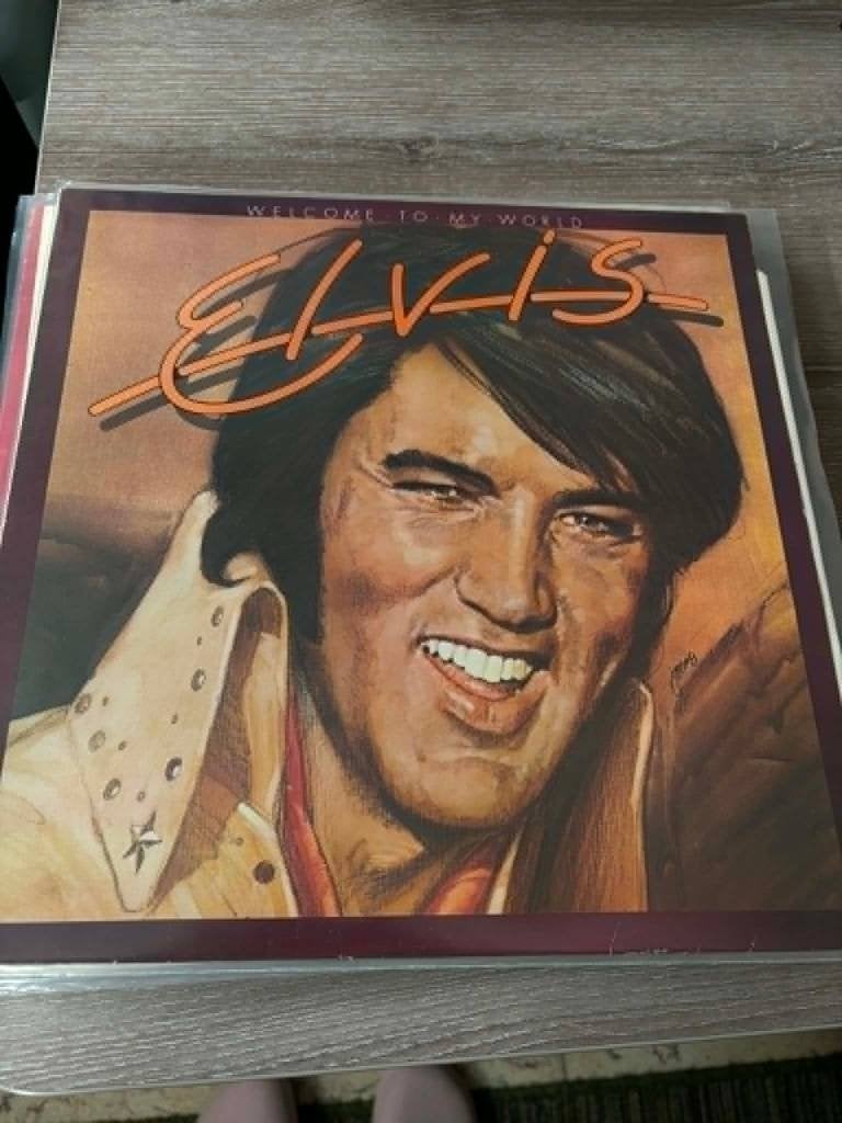 Elvis lp, Welcome to my World, Engelse persing, black label, Housse de protection extérieure, Enlèvement ou Envoi, Rock 'n' roll