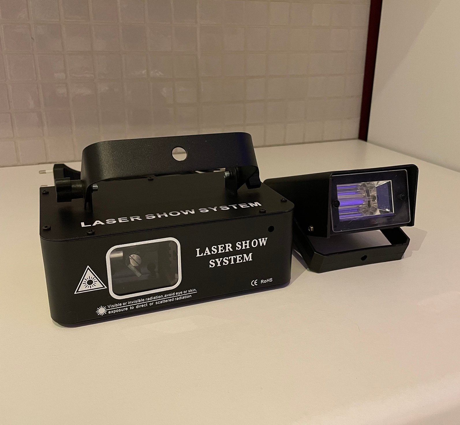 Laser de fête + lumière stroboscopique, Enlèvement ou Envoi, Comme neuf, Laser, Commande sonore
