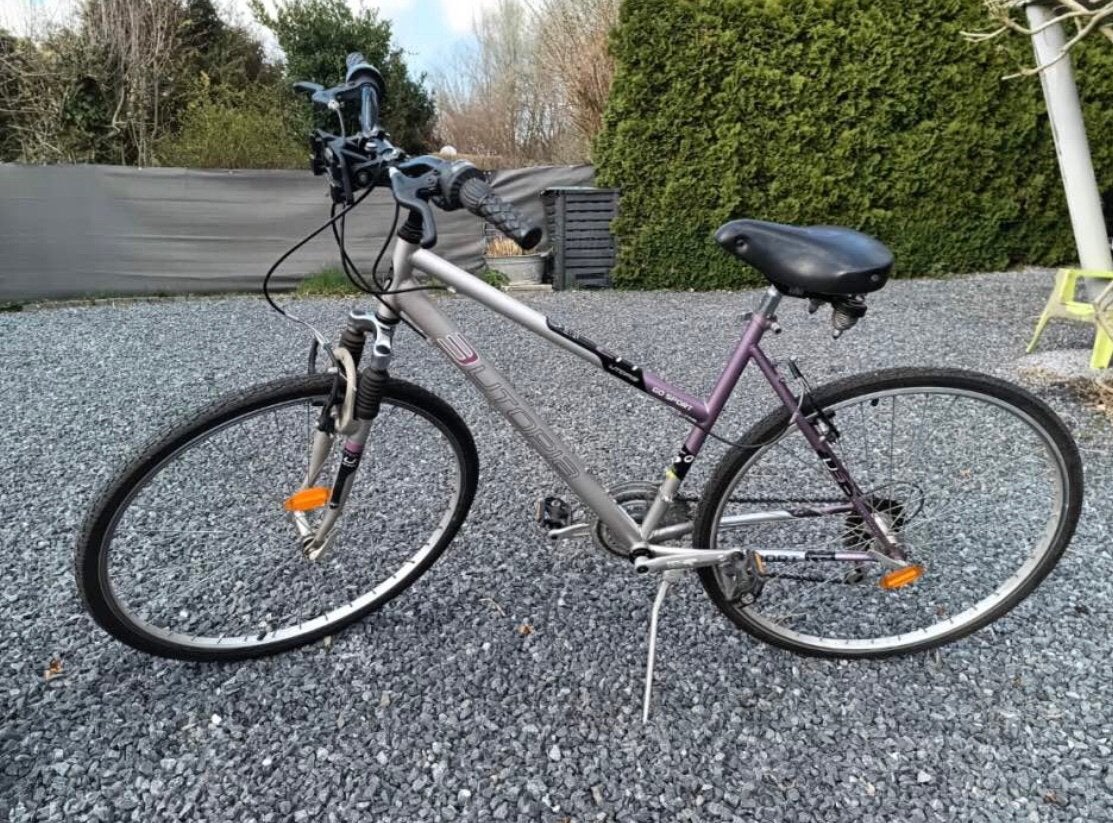 Damesfiets, Fietsen en Brommers, Fietsen | Vouwfietsen, Ophalen, Gebruikt, Dames