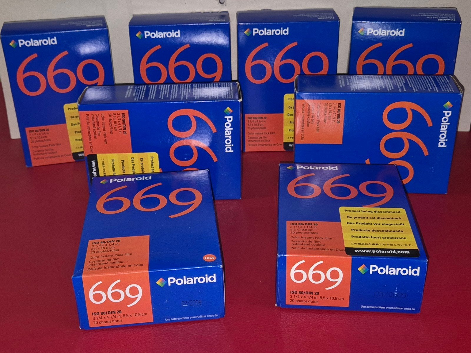 RARE Lot de 8 pack film Polaroïd 669, Enlèvement ou Envoi, Neuf, Autres marques
