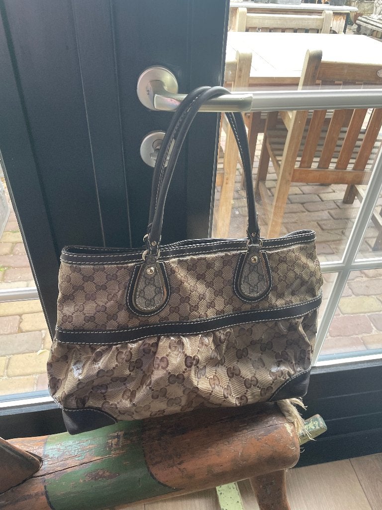 Gucci, Handtassen en Accessoires, Ophalen, Gebruikt, Bruin, Handtas