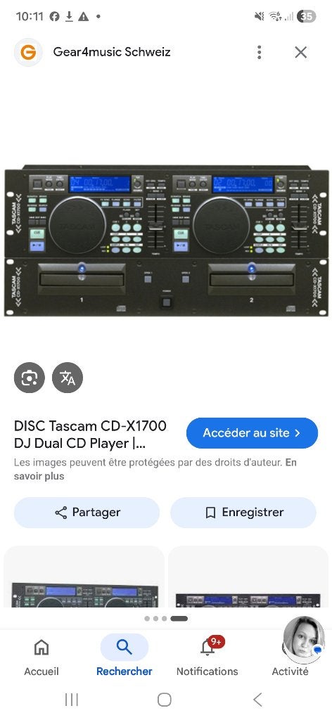 Double cd tascam pro cdx 1700, Ophalen, Gebruikt, Overige merken