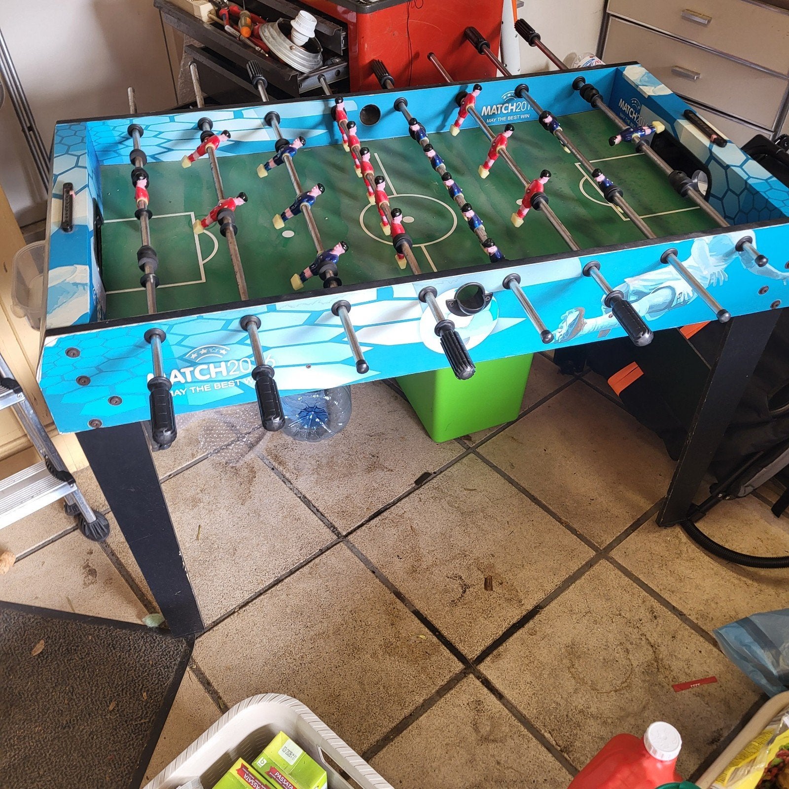 Super tafelfootbalset, Ophalen, Zo goed als nieuw