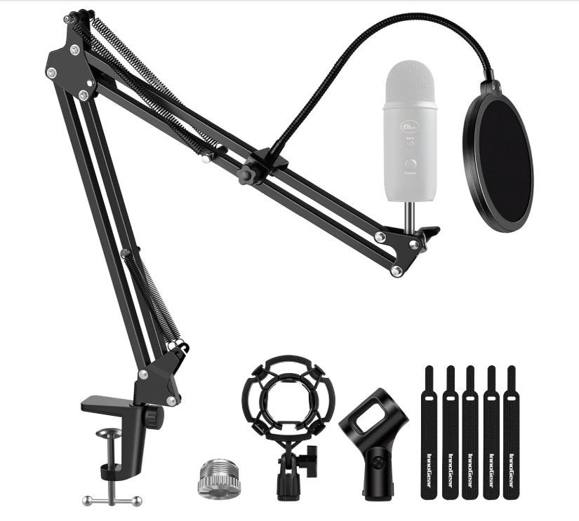 Bras articulé pour microphone + filtre anti-pop – Neuf, Enlèvement, Neuf, Micro studio