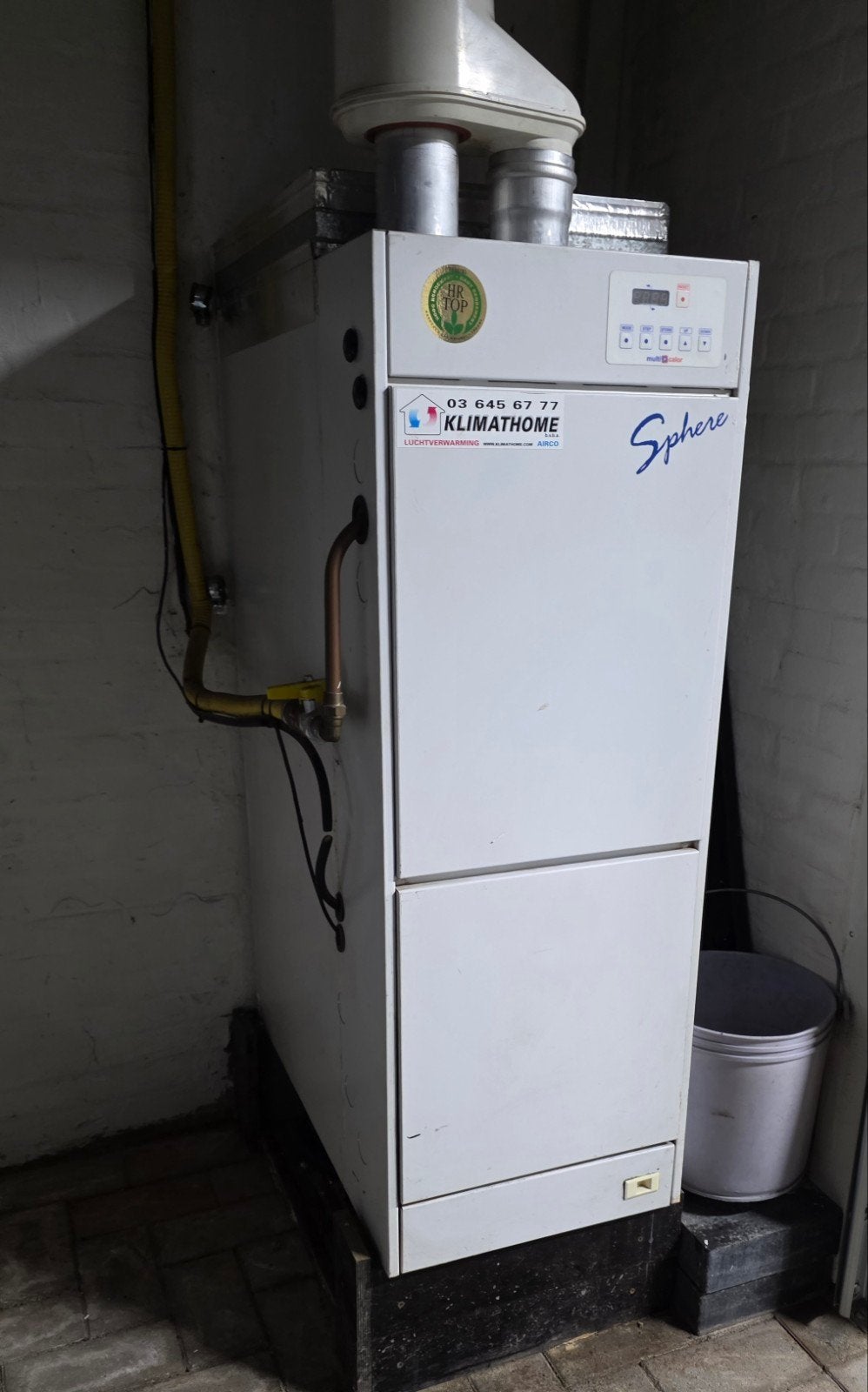 Sterke Multicalor Sphere 30 warmeluchtverwarming compleet, Ophalen, Thermostaat