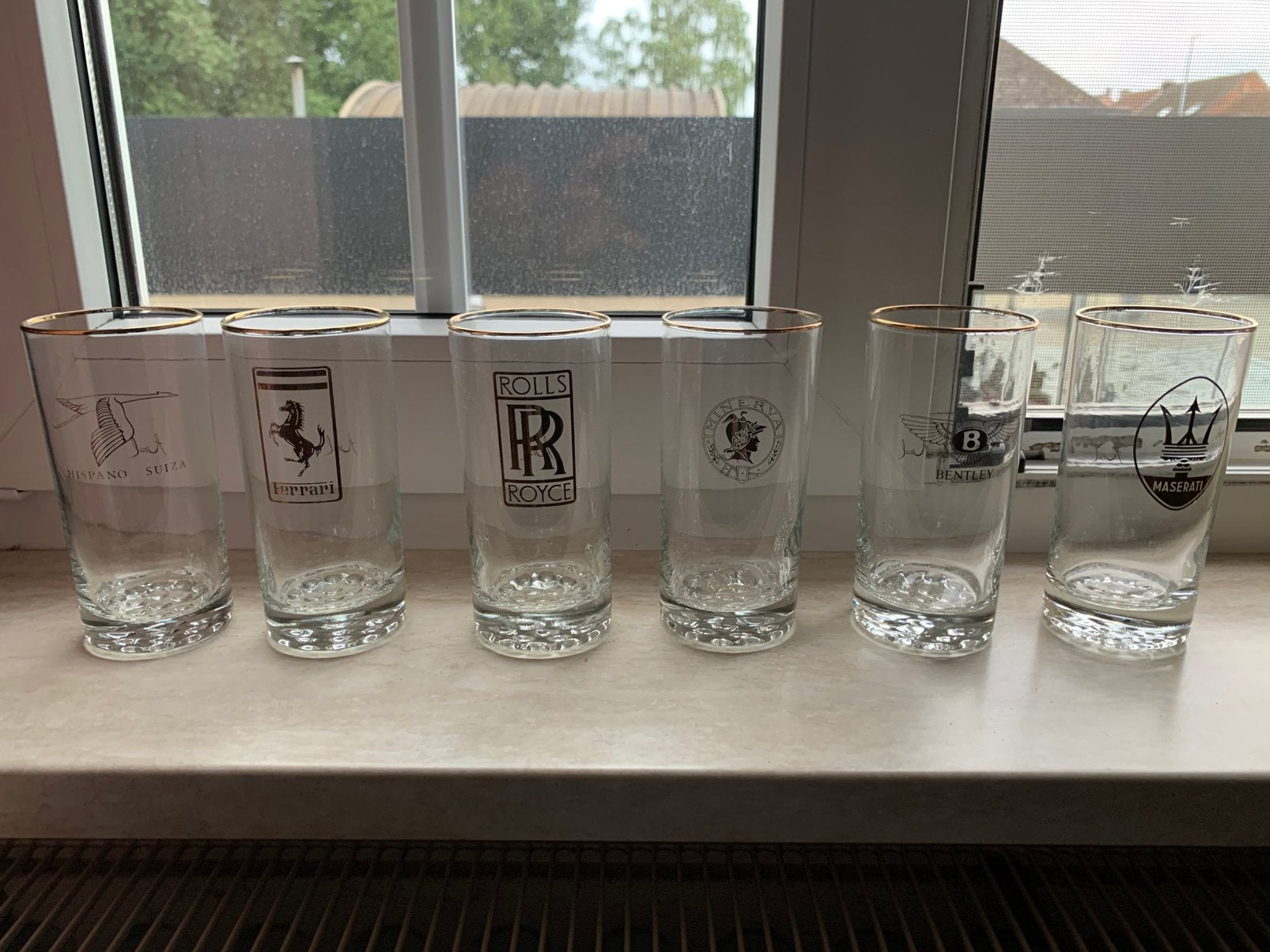 Marques rares de voitures en verre Long Drink : , Ferrari,.., Collections, Enlèvement, Neuf