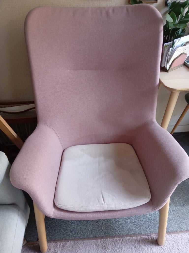 fauteuil Ikea ( roze), Maison & Meubles, Fauteuils, Enlèvement, Utilisé