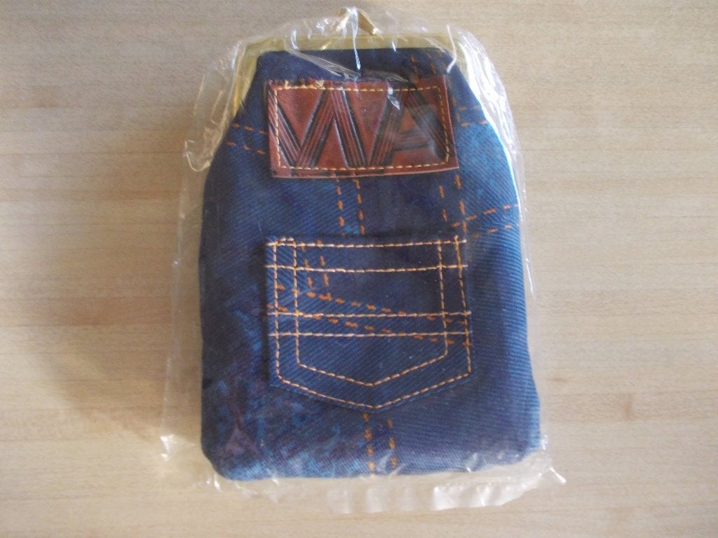 Portemonee.  NIEUW., Bijoux, Sacs & Beauté, Enlèvement ou Envoi, Neuf, Bleu, Avec fermeture à pression