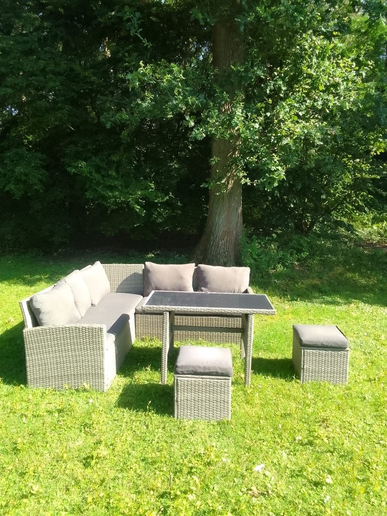tuinset, Ophalen, Kunststof, Gebruikt, Bank