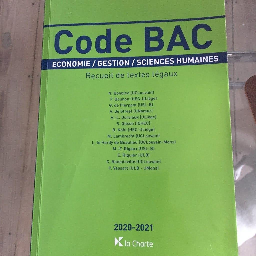 Code BAC Economie/Gestion/Sciences Humaines, Enlèvement ou Envoi, Comme neuf