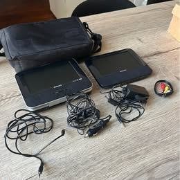 Draagbare dvd-speler voor in de auto met twee schermen, Philips, Draagbaar, Zo goed als nieuw, Ophalen