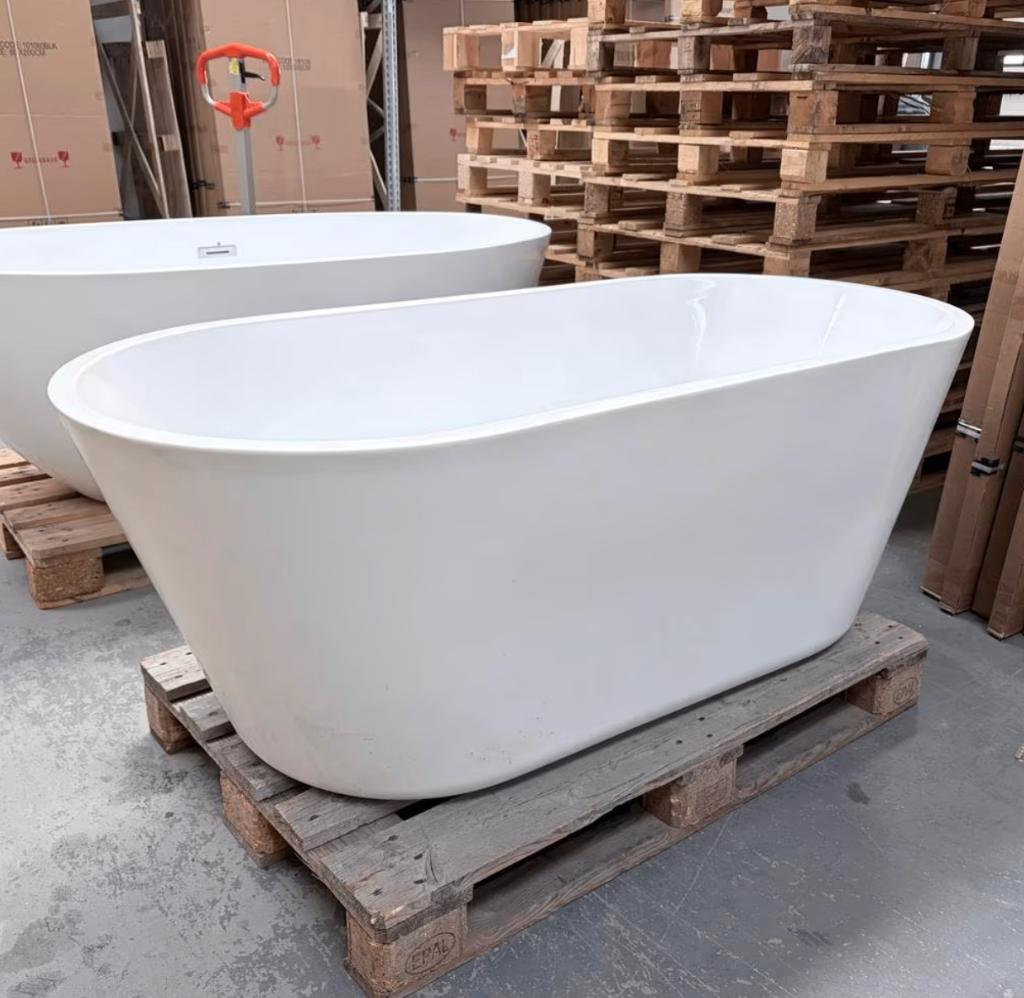 Vrijstaand Ligbad 160cm – Mega Deal Nieuw 160/75/58 nr275, Ophalen, Nieuw