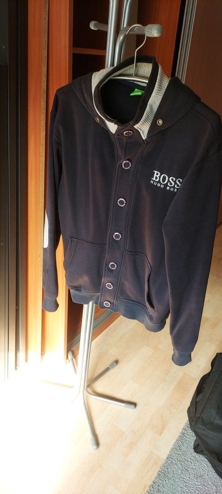 Vest Hugo Boss maat L donker blauw sportief goede staat, Ophalen, Zo goed als nieuw, Hugo Boss