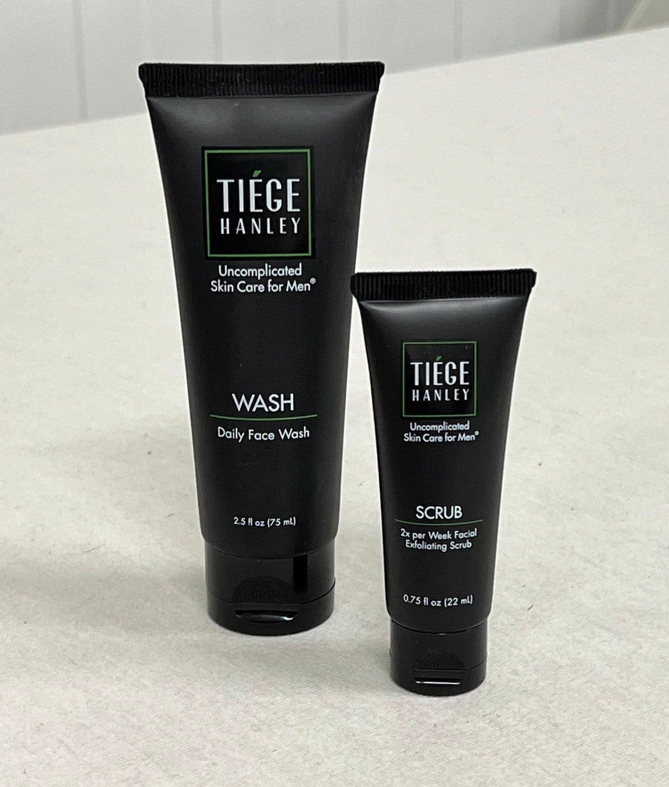 Nettoyant pour le visage Tiege Hanley + gommage le homme, Enlèvement ou Envoi, Neuf, Tout le visage