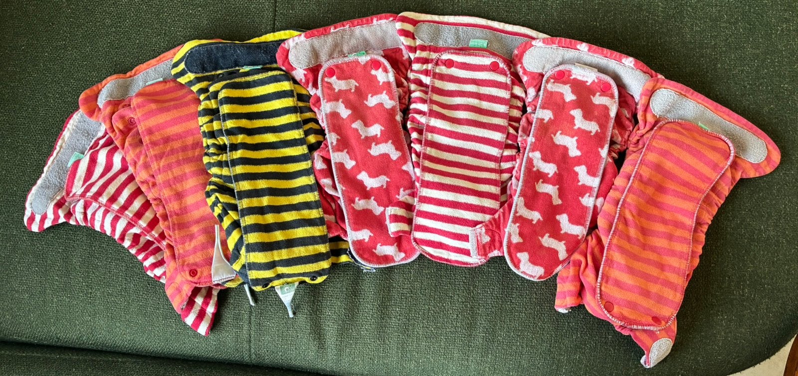 TotsBots herbruikbare luiers inleggers 7 stuks, Kinderen en Baby's, Ophalen of Verzenden, Gebruikt