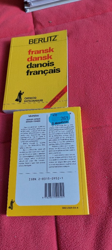 Livre suédois francais et danois français, Enlèvement, Comme neuf, Berlitz