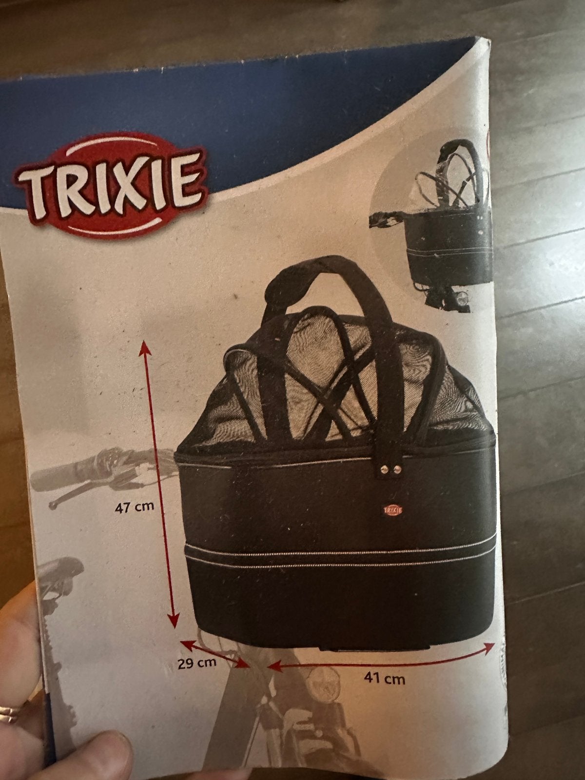 Dieren fietsmand, Ophalen, Zo goed als nieuw