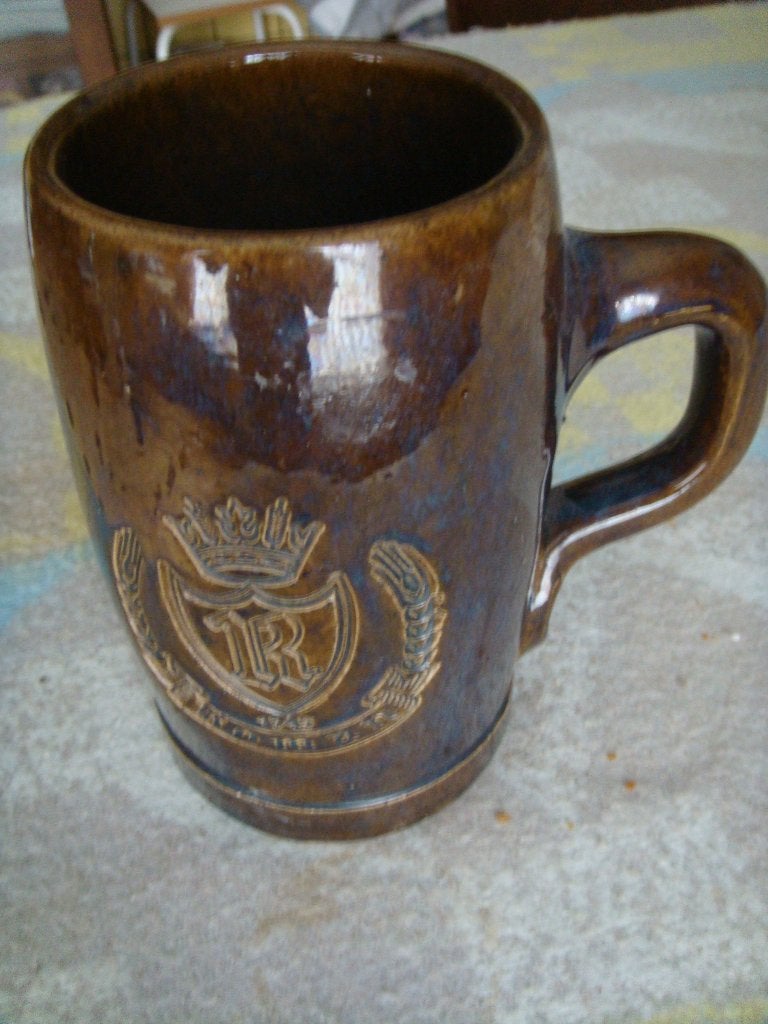 oude bierpot Roman, Ophalen