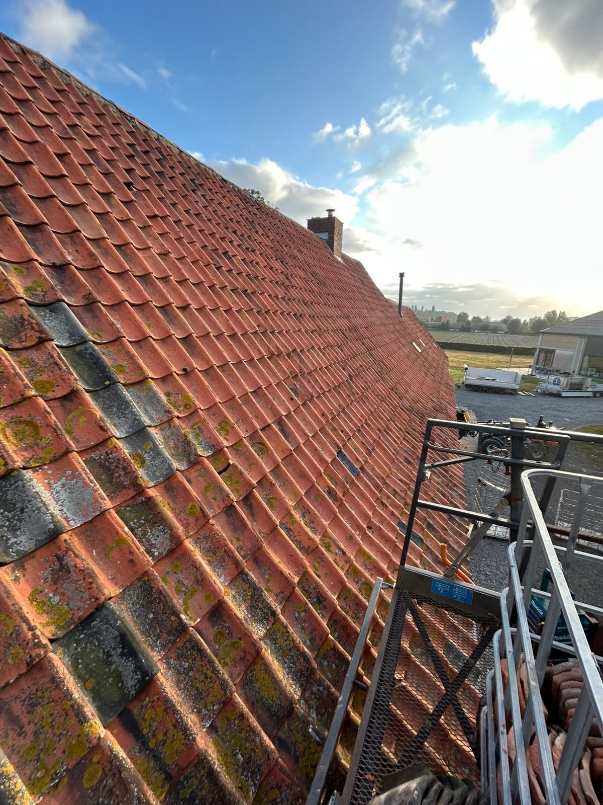 Oude boomse dakpannen, Doe-het-zelf en Bouw, Dakpannen en Dakbedekking, Ophalen of Verzenden, Zo goed als nieuw, Dakpannen